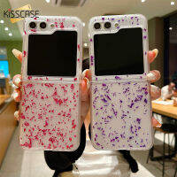 KISSCASE เคสโทรศัพท์กากเพชรแฟชั่นอีพ็อกซี่สีสันสดใสสำหรับ Samsung กาแล็คซี่ Z พลิก5พลิก4พลิก3 5กรัมบางพิเศษพับป้องกันเต็มรูปแบบ TPU ป้องกันการตกกันกระแทกกลับเคส Galaxy พลิก5พลิก4พลิก3