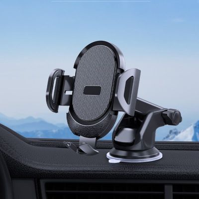 New Sucker Car Phone Holder Mobile Phone Holder Stand In Car No Magnetic GPS Mount Support for IPhone 12 Xiaomi Samsung Car Mounts