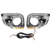 สำหรับ Toyota Prado 150 Lc150 2010 2013 Land Cruiser Led กลางวัน Lampu Jalan Drl ฝาครอบไฟตัดหมอกขับขี่ Lightsmonochrome