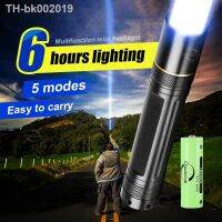 ☬ Mini Portable LED Flashlights Waterproof Torch Ultra-Bright Household Lamp USB Charging 18650 Battery Hunting Fishing Flashlight