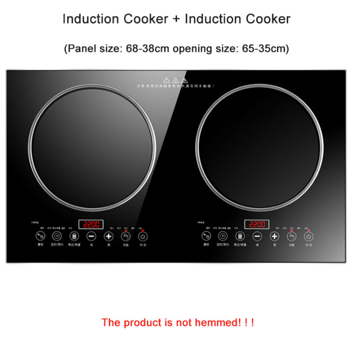 chigo-เตาแม่เหล็กไฟฟ้าเซรามิกฝังตัวในครัวเรือน-เตาคู่-เตาแม่เหล็กไฟฟ้า-ร้อนเร็ว-ให้คุณทำอาหารได้หลากหลายเมนู-electric-pottery-stove-เตาเอนกประสงค์-induction-cooker-จัดส่งถึงบ้านฟรี
