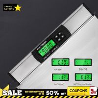 Electronic Digital Inclinometerr Protractor Aluminum Alloy 90 Degree Angle Slope Spirit Level Magnets Bottom Magnetized