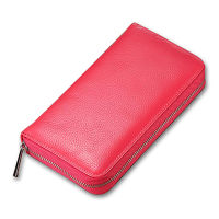 DISNOCI New Women Wallets Genuine Leather Long Men Wallet RFID Blocking Anti Theft Credit Card Holder Passport Bag Unisex Purse