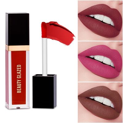 lipstick Beauty Glazed 24 Color Natural Long Lasting No Fading Non-stick Cup Lip Gloss Sexy Lip Glaze moisturizing Make up TSLM1 Cables Converters