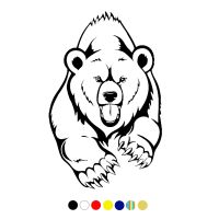 CS 1735 quot;Bear quot; funny car sticker waterproof vinyl decal for auto car stickers styling removable car decoration choose size