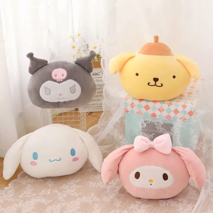 หมอนตุ๊กตานุ่ม-รูปการ์ตูน-hello-kitty-kuromi-my-melody-cinnamoroll-ขนาด-30-ซม