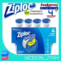 Ziploc Twist N Loc Containers, Small 3 Containers and 3 Lids (Pack of 2)  Small (6 Count)