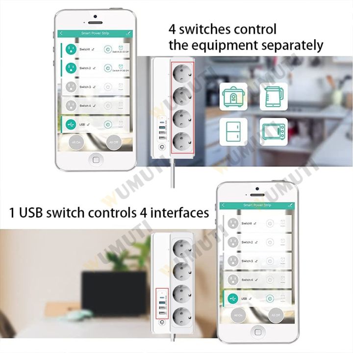 zigbee-wifi-เบ้าไฟสมาร์ท-tuya-ช่องเสียบขยายแบบอเล็กซาปลั๊กอัจฉริยะพร้อมสายสำหรับใช้ในบ้านอียู