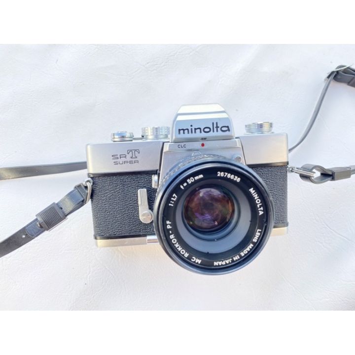 กล้องฟิล์ม-minolta-srt-super-พร้อมเลนส์-ถ่ายหน้าชัดหลังเบลอได้