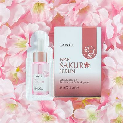 【CW】 Cherry Blossom Essence Nourishing Essence Oil Control Brightening Skin Rejuvenation Whitening Essence Skin Care Facial Care Tool