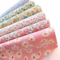 145x50cm Pastoral Floral Poplin Cotton Fabric DIY Childrens Wear Cloth Make Bedding Quilt Decoration Home 160-180g/m