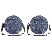 2pcs 33X14cm Canvas Yoga Wheel Bag Dharma Wheel Special Large Capacity Storage Yoga Clothes Yoga Towel Bag