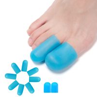 ♂ 2pcs Finger Toe Protector Silicone Gel Cover Cap Pain Relief Preventing Blisters Corns Nail Tools Foot Care Toe Separators