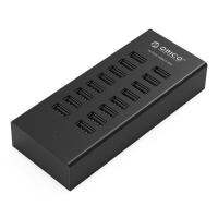 H1613 USB HUB 16 Ports USB 2.0 Hub Multi USB2.0 Splitter Adapter Dock With 12V2A EU Plug Power Adapter For Laptop