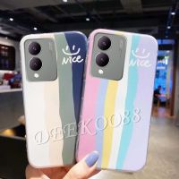 2023ใหม่ Y17s โทรศัพท์เคสสำหรับ VIVO VIVOY17s 4G สีรุ้งเคส TPU เคสสมาร์ทโฟนคู่รักฝาหลังคู่เรียบง่ายสีสันสดใส