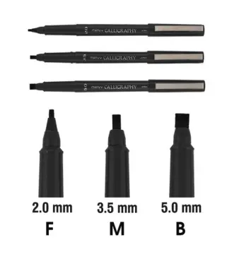 Marvy Calligraphy Marker 2.0mm Black