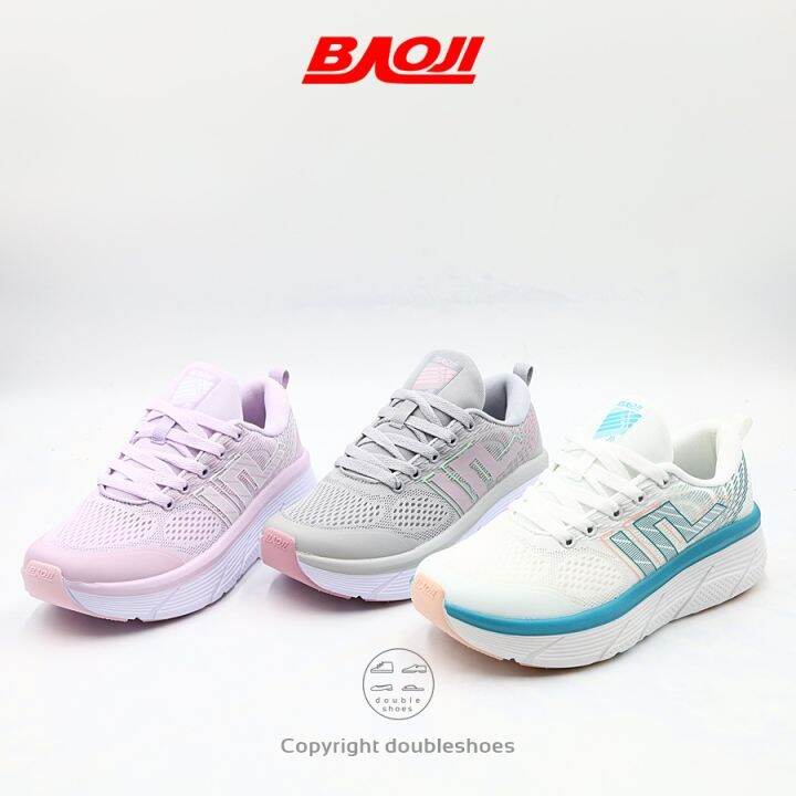 baoji-bjw750-รองเท้าผ้าใบผู้หญิง-รองเท้าวิ่ง-รองเท้าออกกำลังกาย-สีเทา-ขาว-ชมพู-ไซส์-37-41