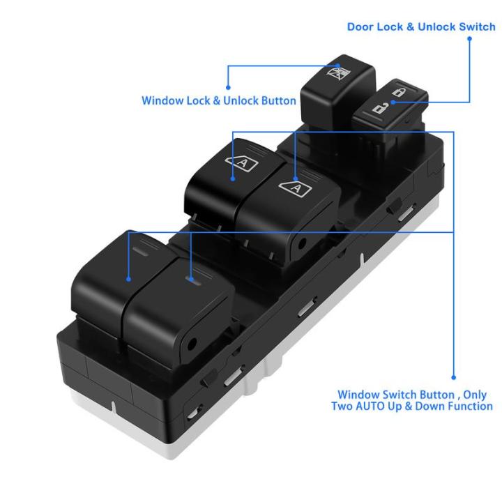 สวิตช์กระจกไฟฟ้าพร้อมคันโยกรถยนต์ไฟฟ้ากระจกหน้าต่างหลักสวิทซ์ควบคุม2007-2012-nissan-altima-สวิตช์ควบคุมกระจกไฟฟ้ารถยนต์-xinanhome