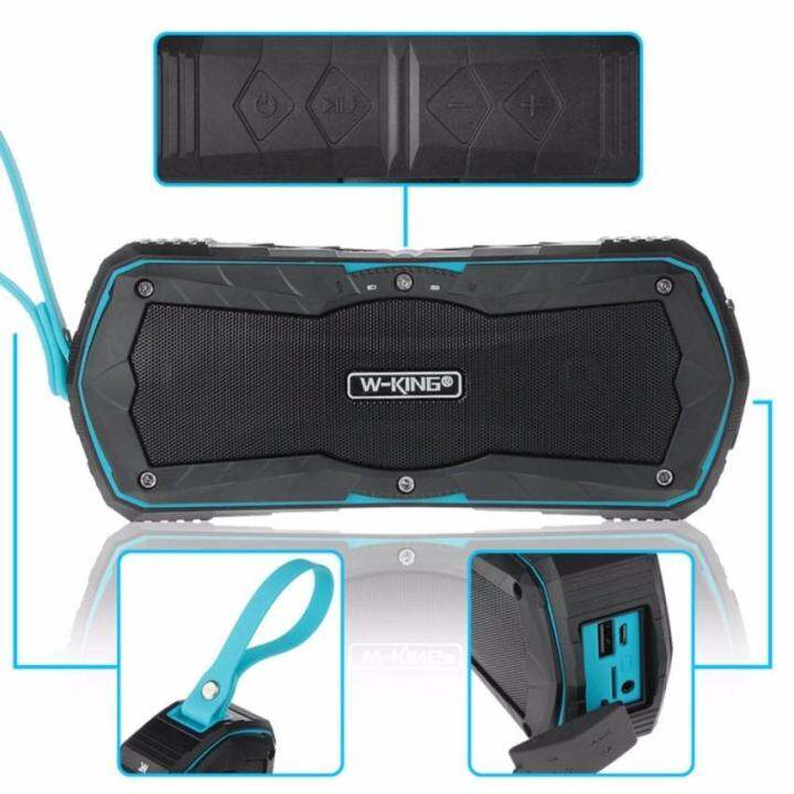 สินค้าขายดี-w-king-s9-bluetooth-speaker-ลำโพงบลูทูธพกพา-bluetooth-fm-microsd-power-bank-กันนำ้-กันฝุ่น-กันกระแทก-685-ที่ชาร์จ-แท็บเล็ต-ไร้สาย-เสียง-หูฟัง-เคส-ลำโพง-wireless-bluetooth-โทรศัพท์-usb-ปลั๊