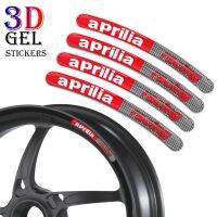 ▥✷ 8PCS 3D Gel Reflective Motorcycle Wheel Hub Rim Strip Decal For Aprilia ETV1000 Caponord AF1 AF1 50 Atlantic 250 RS 125 SR 50