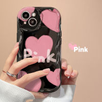 เคสสำหรับ Xiaomi MI9 MI10 MI11 MI11LITE MI11LITE 5GNE MI12 MI12S MI12PRO MI13 MI13PRO Redmi NOTE9T NOTE10 5G NOTE10PRO 5G NOTE11 5G NOTE11PRO 5G NOTE12 5G NOTE12PRO 5G สาวใหม่เรียบง่ายสีชมพูรักโค้งป้องกันการหล่นเคสโทรศัพท์