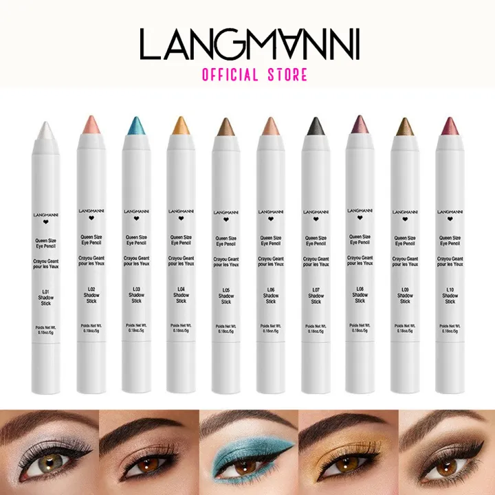 LANGMANNI Eyelid shimmer glitter eye pencil shadow stick eyeshadow