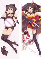 Konosuba Dakimakura Cover Yunyun Konosuba Eris Megumin Pillowcase Cartoon Anime Moegirls Hugging Body Pillow Cover Cushion