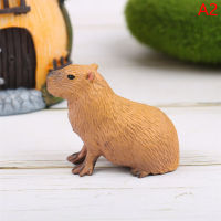 ??? จำลองมินิสัตว์ป่าน่ารักรุ่น figurines capybara Collection ของขวัญของเล่น