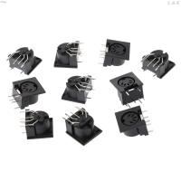 【NEW】 Hotshot Automotive ขั้วต่อตัวเมียแผง10ชิ้น/เซ็ต DIN5 DIN 5-Pin Jack DS-5-01 MIDI