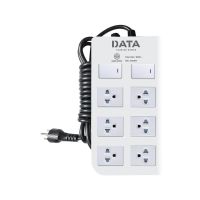 โปร++ ปลั๊กไฟพ่วง รางปลั๊กไฟ 6 ช่อง 2 สวิตซ์ DATA DT6218 3 ม. POWER STRIP 6 OUTLET 2 SWITCH DATA DT6218 3M ส่วนลด ปลั๊ก สวิทซ์ อุปกรณ์ไฟฟ้า สวิทซ์ไฟ