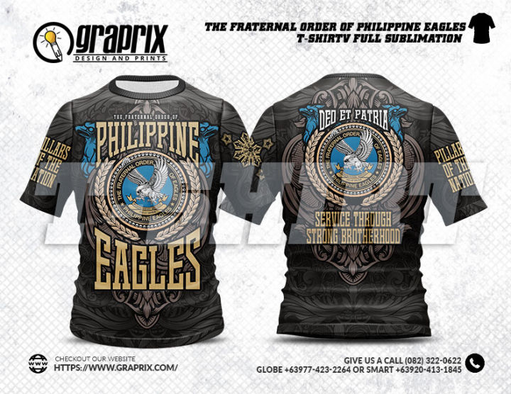 Full Sublimation for The Fraternal Order of Eagles Club. Available from  Medium to 2XL only. 50 stocks limited only. Do you need a club shirt for  your