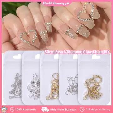 Jewel Nail Diamond Crystal, Pearl Rhinestone Nail Gem