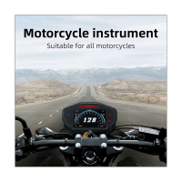 Motorcycle LED Speedometer ABS Speedometer LCD Digital Odometer Fuel Gauge for 1/2/4 Cylinder