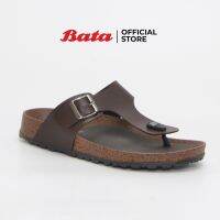 *Best Seller* Bata Mens Thong Sandals รองเท้าแตะแบบหนีบสำหรับผู้ชาย รุ่น Fabbo สีน้ำตาล 8714114