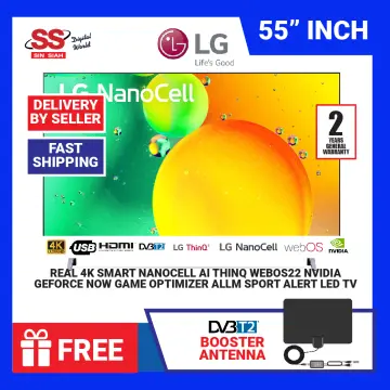 LG Smart TV LED 55 55NANO80 4K NanoCell ThinQ AI