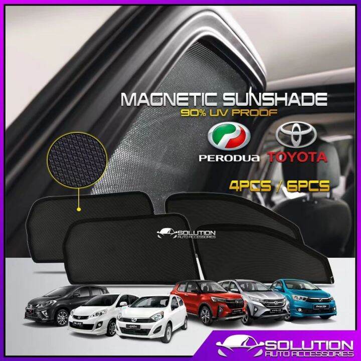 Magnetic Sun Shade Perodua Car Auto Side Window Curtain SUNSHADE AXIA ...