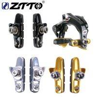 ZTTO 1Pair Bicycle Brake Pads C-Brake Shoes On For Fixed Gear MTB Road Bike Brake CNC Aluminum Alloy Rubber Block Wear-resistant