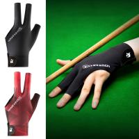 Left Hand Billiard Gloves Breathable Three Finger Gloves Non-slip Single Billiard Snooker Professional Gloves Gloves Z0G3