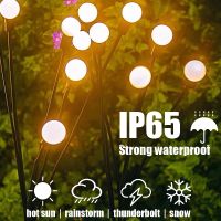 ✶♣❡ Solar Firefly Lights Outdoor Waterproof LED Garden Lawn Lamp Solar Swaying Sunlight Powered Landscape Courtyard Patio Decoration