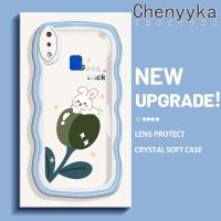 เคส Chenyyka สำหรับ VIVO Y91 Y95 Y91i ลายการ์ตูนกระต่ายให้โชคดีเคสมือถือกันกระแทกแบบใสนิ่มเคสโปร่งใสลายกล้องถ่ายรูปที่สร้างสรรค์ซิลิกาเจลฝาครอบป้องกัน