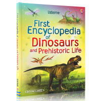 Usborne produced the first encyclopedia of dinosaurs and prehistoric life hardcover big open dinosaur themed English original picture book childrens Science Encyclopedia Book genuine