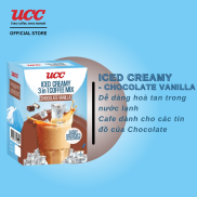 Cà phê UCC hoà tan pha lạnh 3 trong 1 Iced Creamy Chocolate Vanilla 25g x