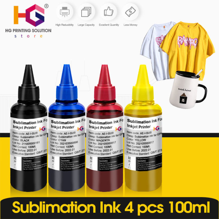 1 5 Pcs Refill Sublimation Ink For Epson L805 L1800 P50 1390 1400 1410 Heat Transfer Press For 1344