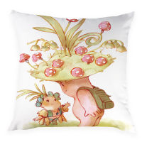 Cartoon Girl Cushion Covers Cute Animal Decor Throw Pillows Case Home Car Cushions Cover Decor Mushroom Pillowcases Kissenbezug