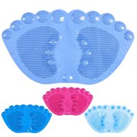 【YF】✢♝  Feet foot shape Non-slip Silicone Shower Foot Dead Bead Accessories