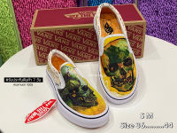 รองเท้าVans Slip On ลายกระโหลก (size36-44) size:36-44 [พร้อมกล่อง] รองเท้าแวนส์ รองเท้าผ้าใบชายหญิง รองเท้าผ้าใบสลิปออน รองเท้าลำลอง H7A015