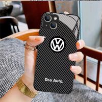 Volkswagen เคสสำหรับไอโฟนโทรศัพท์กันกระแทก14 /Pro/plus/pro Max/ 13/12/11-กระจกป้องกัน