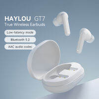 TWS Haylou GT7 wireless earphones fone Bluetooth 5.2 AAC gamer headphones call noise cancellation handfree earbuds IOS Android