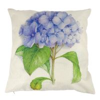 Vintage Floral/Flower flax Decorative Throw Pillow Case Cushion Cover Home Sofa Decorative(Pansy)