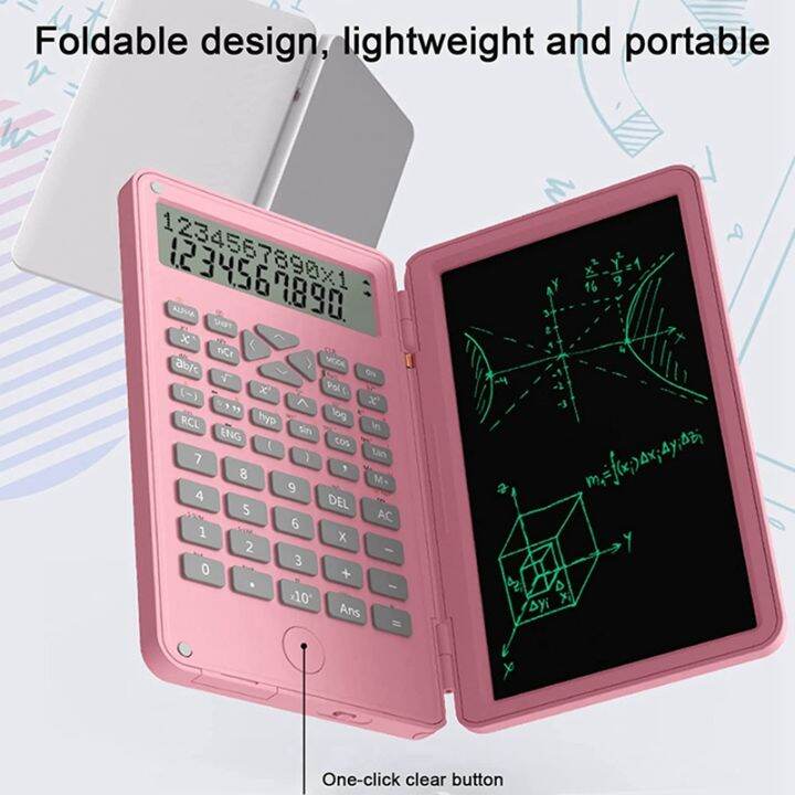 scientific-calculators-12-digit-lcd-display-with-erasable-writing-tablet-foldable-for-home-school-meeting-and-study